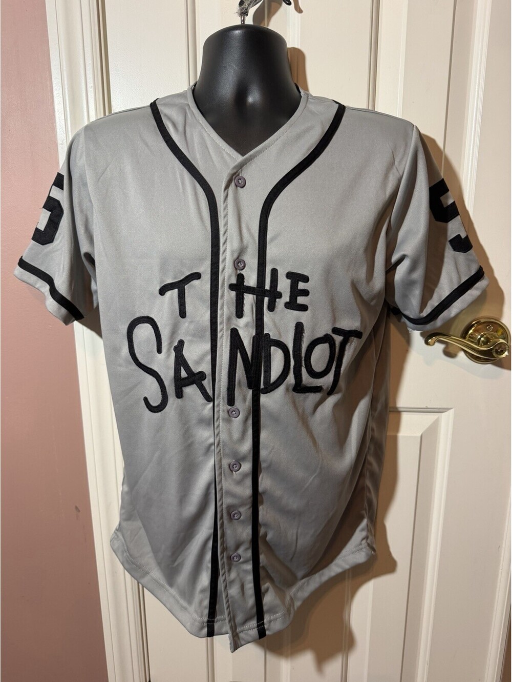The Sandlot Movie Baseball Jersey Embroidered #5 Squints Size Medium